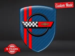 Corvette Vinilos Ventana Auto Resistentes Carreras Alta Calidad